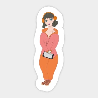 Girl Sticker